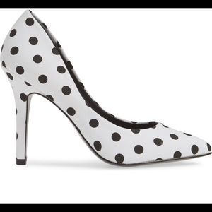 Charles by Charles David Women's Maxx Pump White/Black Polka Dot Stiletto NIB